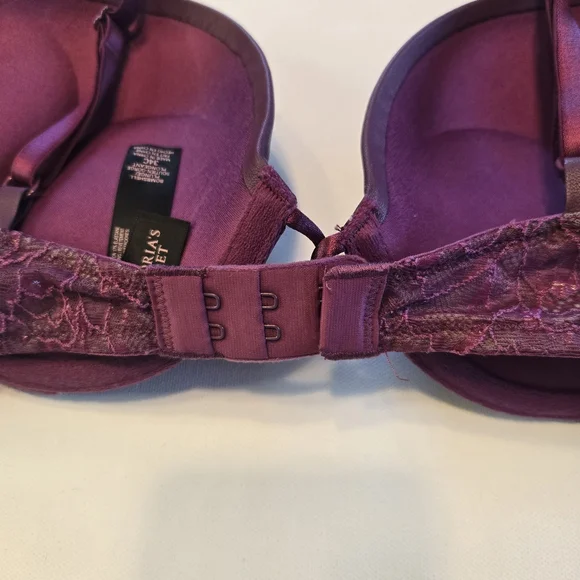 Victoria's Secret Plum Lace Bombshell Push Up Bra - Picture 9 of 11